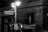 Horizontal Water Street at Night Framed Photos