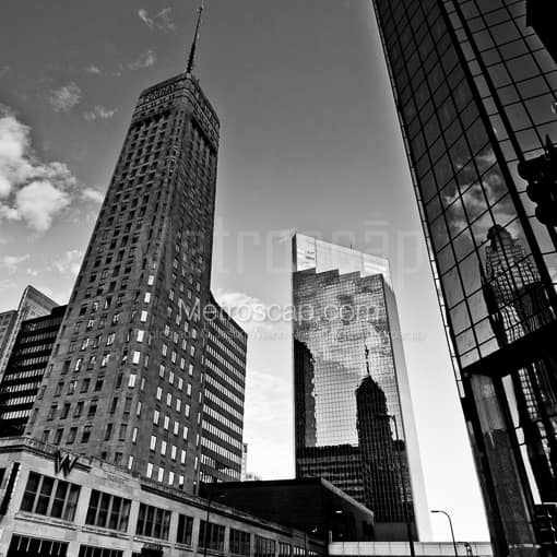 The Foshay and Surrounding Buildings -- Minneapolis Black and White Photography