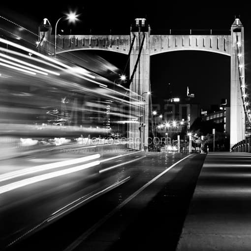 A Bus Heads into Downtown Minneapolis -- Minneapolis Black and White Photography