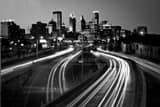 Horizontal The Minneapolis Skyline at Dusk over 35W Photography