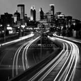 Square The Minneapolis Skyline at Dusk over 35W Photography