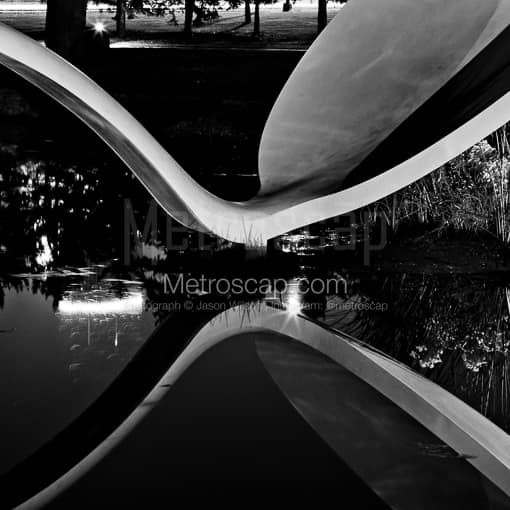 The Reflection of Spoonbridge -- Minneapolis Black and White Photography