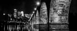 Panoramic The Stone Arch Bridge at Night Photography