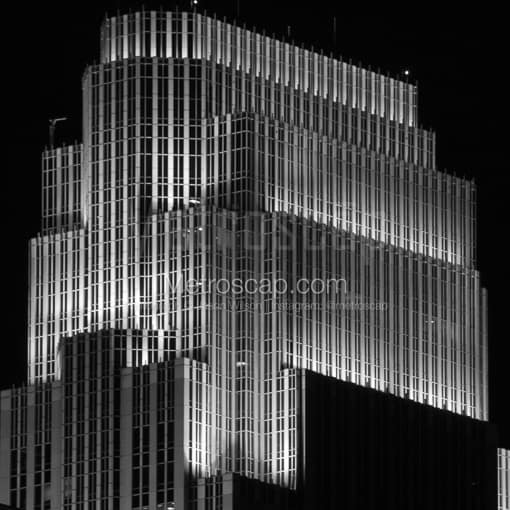 The Top of the Wells Fargo Center -- Minneapolis Black and White Photography