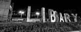 Panoramic The Walker Library Sign Photography