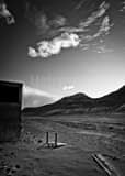 Vertical A Desolate Indian Roadside Market near Tuba City Arizona black and white Pictures