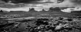 Panoramic Monument Valley black and white Pictures