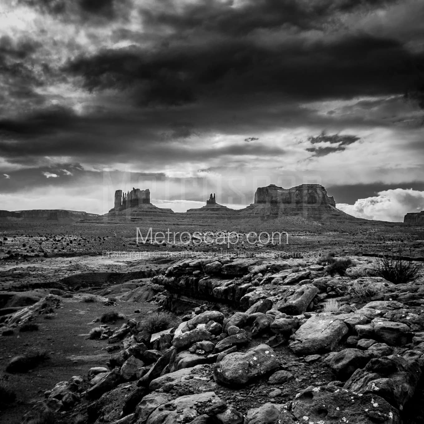 Monument Valley black and white Photography Monument Valley black and white Photography square crop