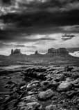 Vertical Monument Valley black and white Pictures