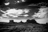 Horizontal Monument Valley Utah black and white Photography
