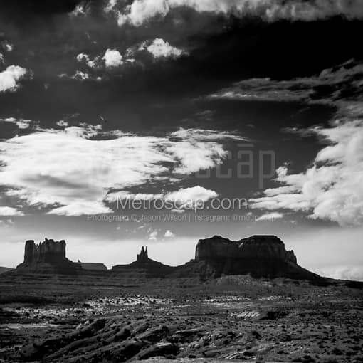 Monument Valley Utah -- Monument Valley Black and White Photography