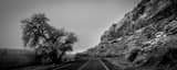 Panoramic Route 163 along the Montezuma Creek black and white Pictures
