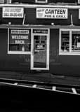 Vertical The Canteen Pub and Grill on  WVU Campus black and white Pictures