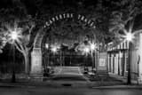 Horizontal The Caperton Trail Arch at Night black and white Pictures
