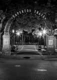 Vertical The Caperton Trail Arch at Night black and white Pictures
