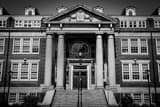 Horizontal WVU Colson Hall black and white Pictures