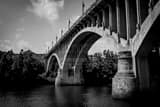 Horizontal Million Dollar Bridge in Fairmont West Virginia black and white Pictures