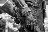 Horizontal West Virginia Mountaineer Statue Rifle Photography