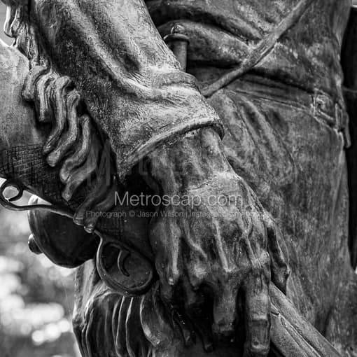 West Virginia Mountaineer Statue Rifle -- Morgantown WV Black and White Photos