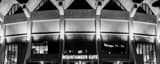 Panoramic WVU Coliseum Mountaineer Gate at Night black and white Pictures