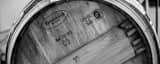 Panoramic A French Oak Wine Barrel black and white Photos