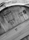 Vertical A French Oak Wine Barrel black and white Photos