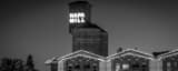 Panoramic The Napa Mill at Night black and white Photos