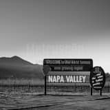 Square Welcome to Napa Valley Sign black and white Photos