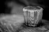 Horizontal A Wine Barrel Bung black and white Photos