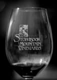 Vertical A Wine Glass from Storybook Mountain Vineyards black and white Photos