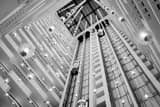 Horizontal The Lobby of the Downtown Nashville Sheraton black and white Pictures