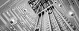 Panoramic The Lobby of the Downtown Nashville Sheraton black and white Pictures