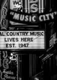 Vertical Nashville Music City black and white Photos
