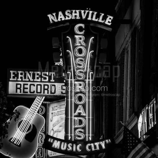 The Nashville Crossroads -- Nashville Black and White Photography