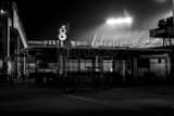 Horizontal Titans Stadium at Night Photography