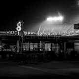 Square Titans Stadium at Night Photography