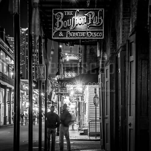 The Bourbon Pub and Parade Disco -- New Orleans Black and White Photos