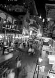 Vertical Bourbon Street New Orleans black and white Photos