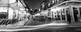 Panoramic The Bourbon Street Blues Club landscape black and white Photography