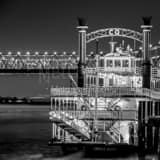 Square The Creole Queen Riverboat black and white Photos