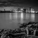 Square The New Orleans Skyline from the Westbank Framed Photos
