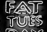 Horizontal Fat Tuesday Sign Framed Photos