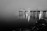 Horizontal A Lake Ponchartrain Foggy Sunrise Framed Photos