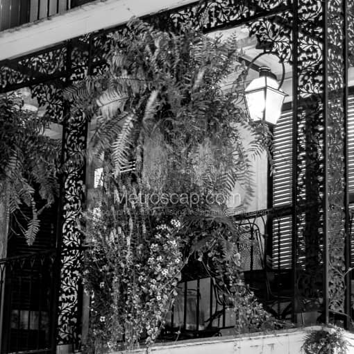 A French Quarter Balcony -- New Orleans Black and White Photos