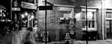 Panoramic Harry's Corner at Night black and white Photos