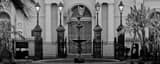 Panoramic Jackson Square Street Lamps black and white Photos