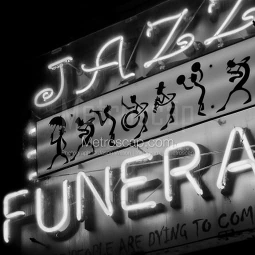 A Jazz Funeral -- New Orleans Black and White Photos