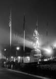 Vertical The Joan of Arc Statue in the French Quarter black and white Photos
