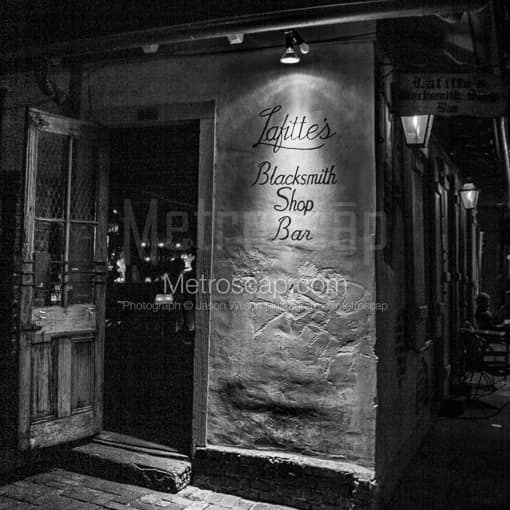 Lafitte's Blacksmith Shop Bar -- New Orleans Black and White Photos