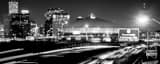 Panoramic Downtown New Orleans and the Superdome black and white Photos